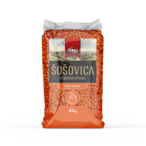 CBA šošovica červená lúpaná 400g